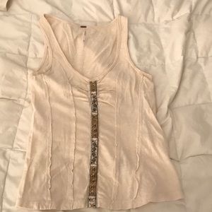 Free People cream tank top